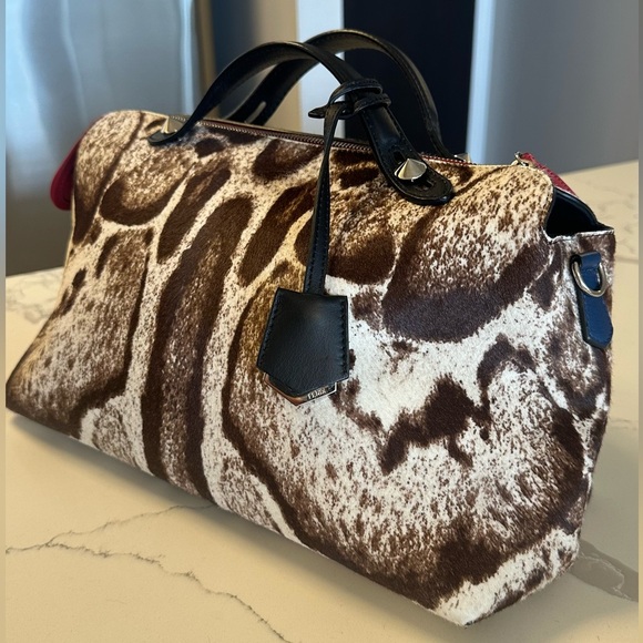 FENDI Calf Hair ByTheWay large bag cowprint RARE runway - Picture 2 of 10